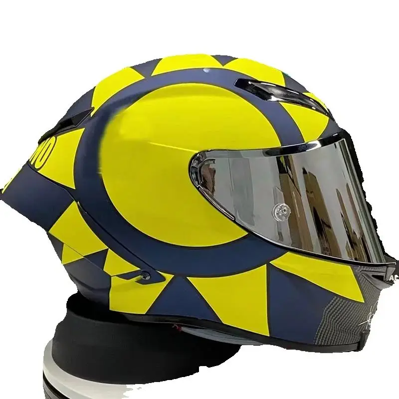 Casco de sol y luna con forma de flor para Motocross, Scooter, montar en mujeres y hombres, Casco de motocicleta de cara completa, Casco Capacete