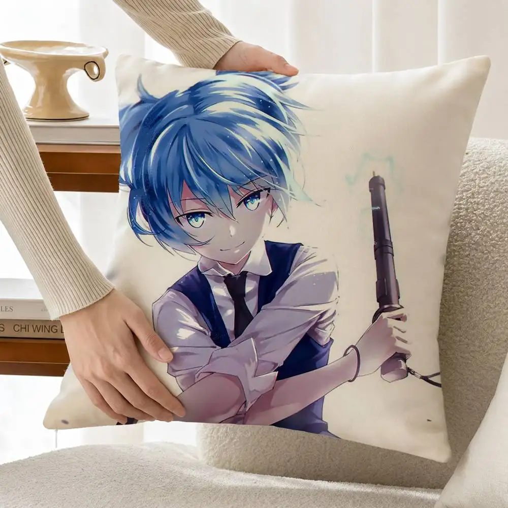 N-Nagisa Shiota A-Assassination C-Classroom Custom Double Sided Print Square Pillow Cushion Cover