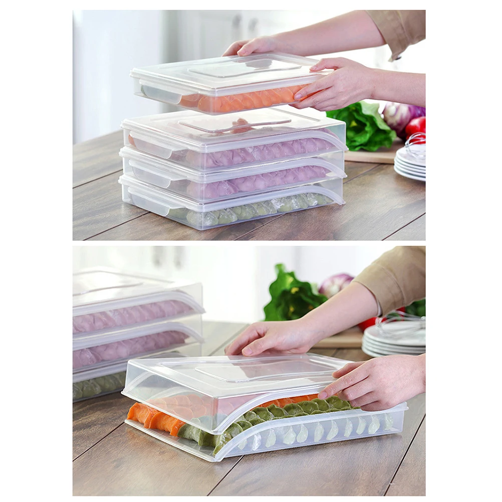 

Family-friendly Dumpling Tray Dumplings Mat Food Storage Air Folding Holder Non-stick