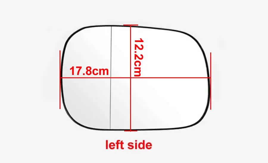 For Toyota Crown 2005 2006 2007 2008 2009 Car Accessories Auto Side Mirror Lens Rearview Reflective Lenses Glass with Heating