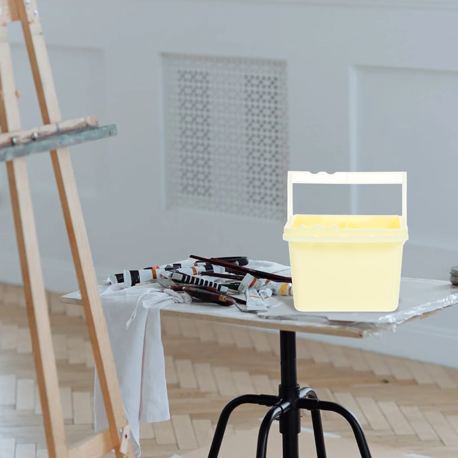

Pencil Bucket Multifunctional Art Supplies Tool Triple Cleaning Brush Washing Washer Painting