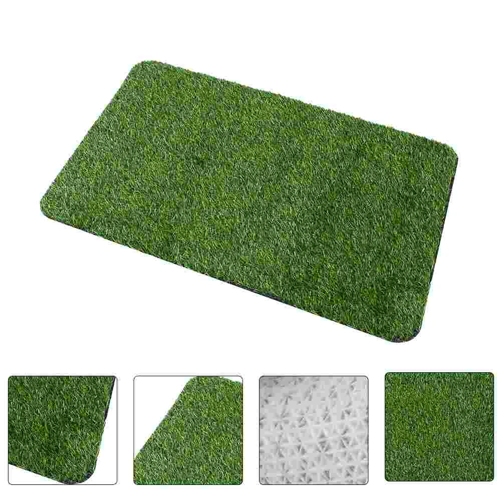 Natural Lawn Mat Area Rugs Door Foot Pad Creative DIY Turf Squares Grass Tiles Green Artificial