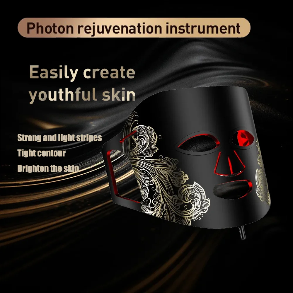 

Red Led Light Therapy Infrared Flexible Soft Mask Silicone Led Therapy Anti Aging Advanced Photon Mask