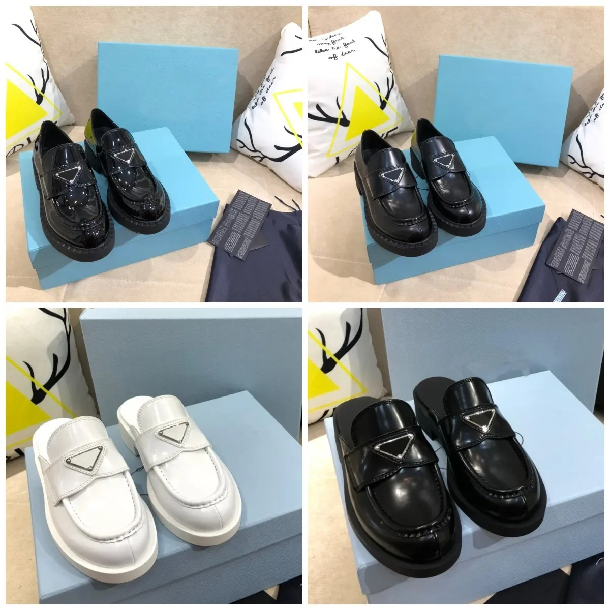 Zapatos de cuero de diseño tipo mocasín color chocolate con correa en la parte superior para mujer.