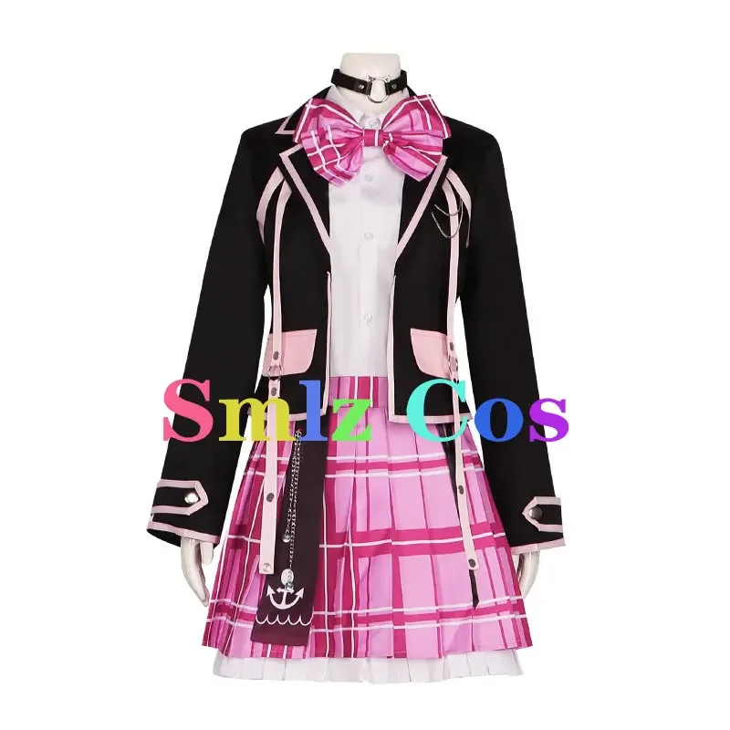 Anime Vtuber Cospaly Minato Aqua Cosplay Costume JK Suit Women Dress Party Suit Halloween High School Uniform