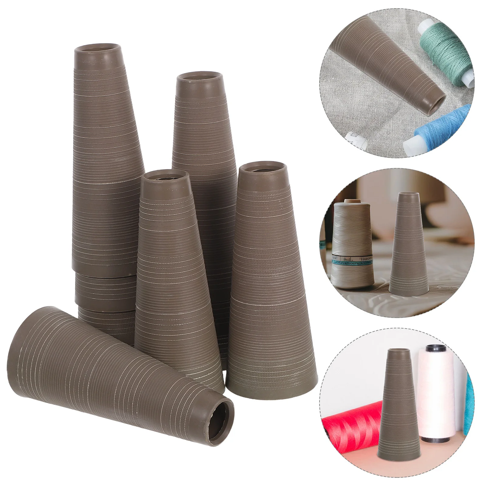

10Pcs Tapered Plastic Thread Cones Yarn Tubes for Sewing Knitting Embroidery Crafts Wool Supplies Sewing Plastic Thread Cones