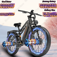 LANKELEISI Electric Bicycle 2000W Powerful Motor 48V20AH Lithium Battery Electric Bike Hydraulic Brake 26*4 Inch Fat Tire E-bike