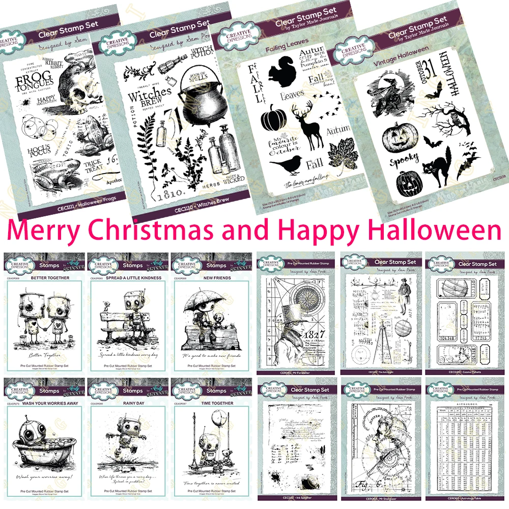 Merry Christmas Botology New Friends Stamps Scrapbook Diary Decoration Embossing Template Diy Greeting Card Decorative Embossing