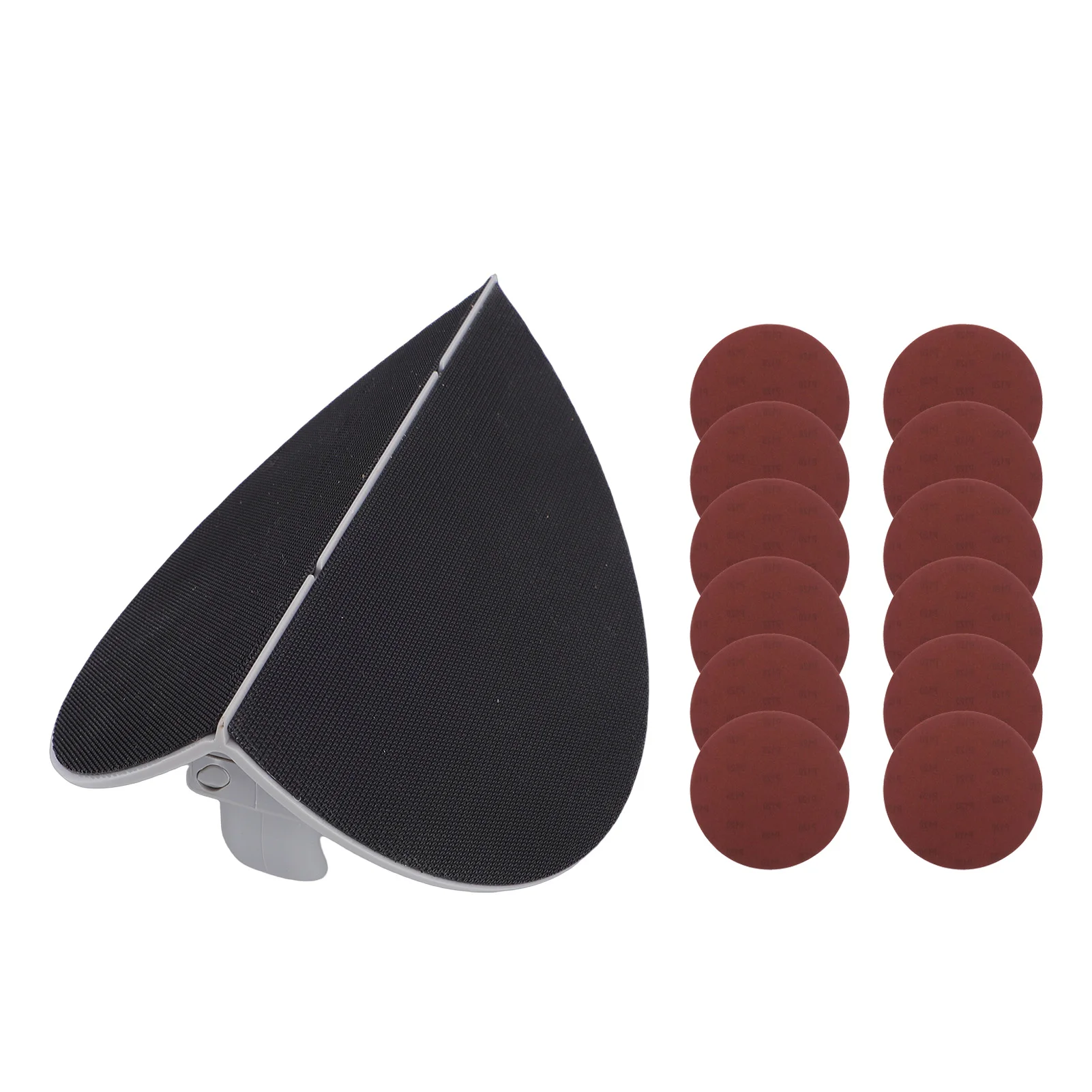 Handschuurmachine Hoekschuurmachine Halfronde Binnenhoek Handschuurgereedschap Voor 9 Inch Schuurpapier Met Klittenbandsluiting