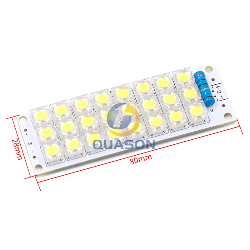 White Piranha LED Board 24 LEDs Light Panel USB Lamp Energy Saving LED Panel Super Bright 12V