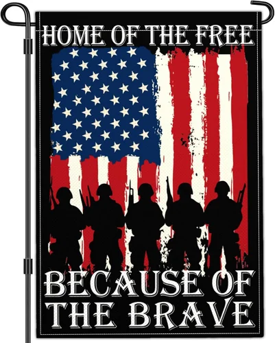 Memorial Day 4Th of July Patriotic Amercian Yard Garden Flags for outside 12X18 313019595567 AAV hhz