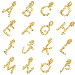 3pcs/lot letter pendant for women handmade DIY necklace earrings Cooper 18K Gold Plated jewelry accessories mode: VD1468