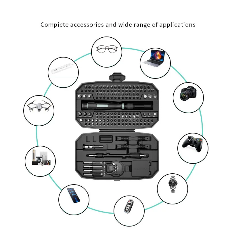 K50 152 in 1 Screwdriver Set Precision Magnetic Screwdriver Bits Professional Repair Tool for Phone Camera Multifunctional Tool