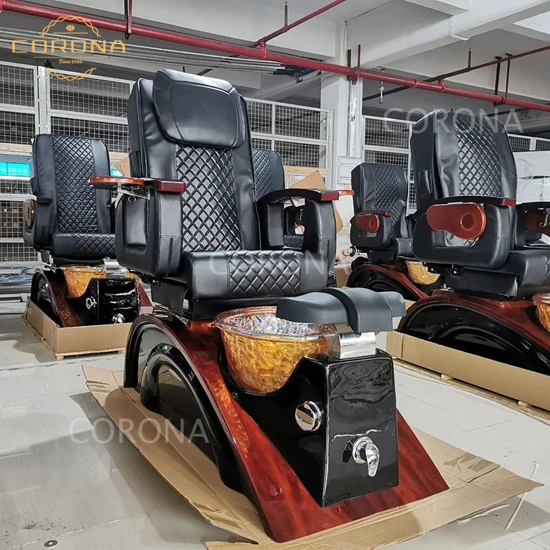 Pedicure Chair,2024 Beauty Nail Salon Furniture Pipeless No Plumbing Electric Modern Luxury Foot Spa Pedicure Chairs