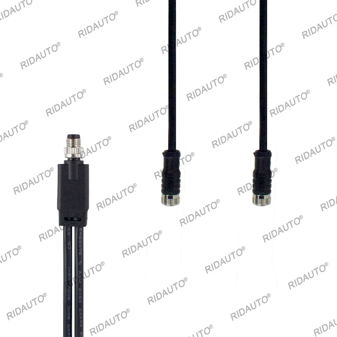 M8 MultiControl Y-Splitter Cable Fit For Interroll Compatible MultiControl 4 pins 300 mm Black IP67 additional sensors control