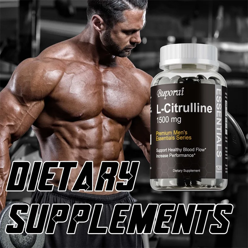 مكمل L-citrulline 1500 Mg - بناء العضلات الصحي، الطاقة، القوة، دعم الجهاز المناعي