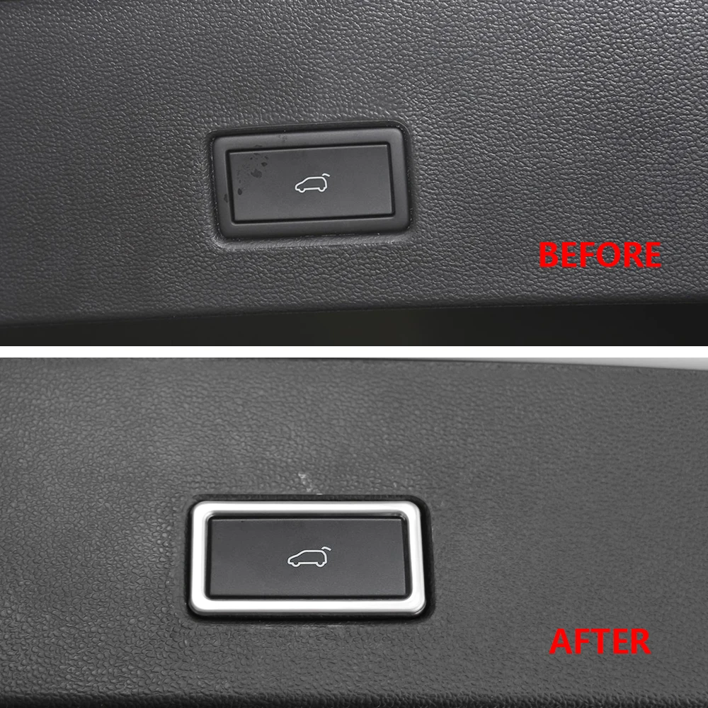 Car Trunk Button Cover Sticker for Volkswagen VW Passat 2019+ Troc 2018+ Tiguan L 2017-2022 Tayron 2018+ Viloran 2020 Accessory view 4