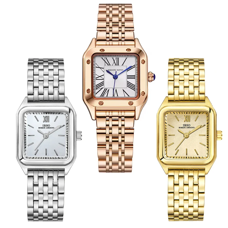Luxury Exquisite Square Watch Women Steel Band Waterproof Casual Brand Hand Clock Female Gifts Fashion Quartz Wristwatch Ladies