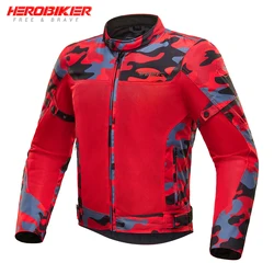 Men's Motorcycle Jacket Motorbike Coats Waterfroof Motorcyclist Jackets Biker Jacket Motocross Riding Clothes Breathable Mesh