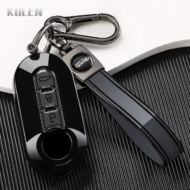 

New TPU Car Key Case Cover For FIAT 500 Ducato Panda Punto 500L Lancia Musa for Citroen Jumper for Peugeot Boxer Shell Keychain