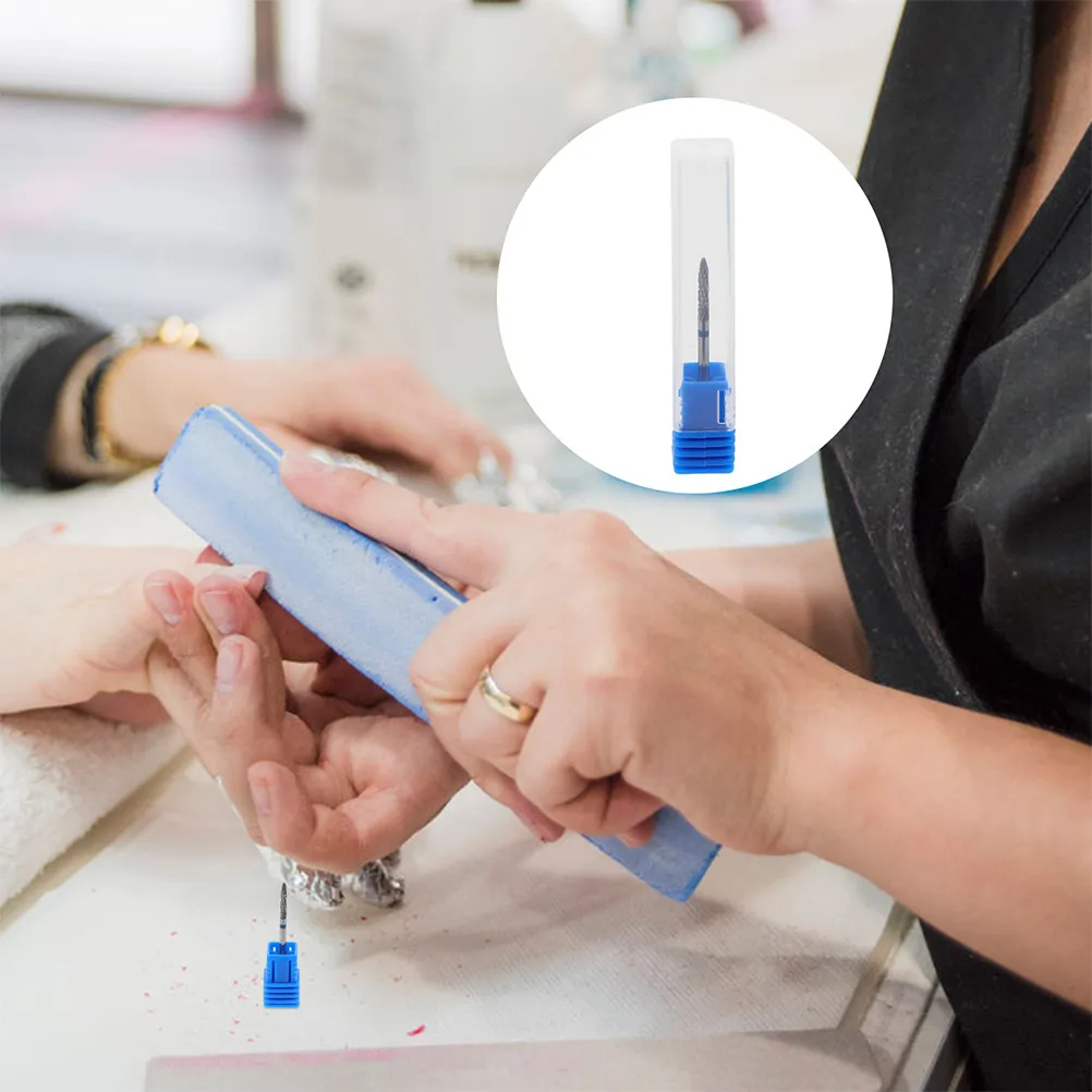 

2Pcs Nail Drill Bits Cuticle Removal Nail Polish Grinding Head Metal Manicure Drill Buffer Bits Home Salon Use