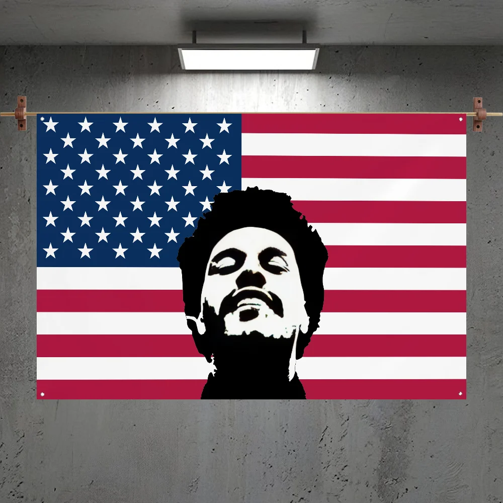 America The W-Weeknds Flag Home&Garden Outdoor Microfiber Printed Decoration Background Art Flag Banner