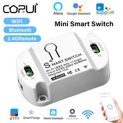 CORUI-Módulo de interruptor inteligente EWeLink, dispositivo con WiFi, Bluetooth, Control remoto de 2,4G, funciona con Alexa, Alice, Google Home, Smart Home Life