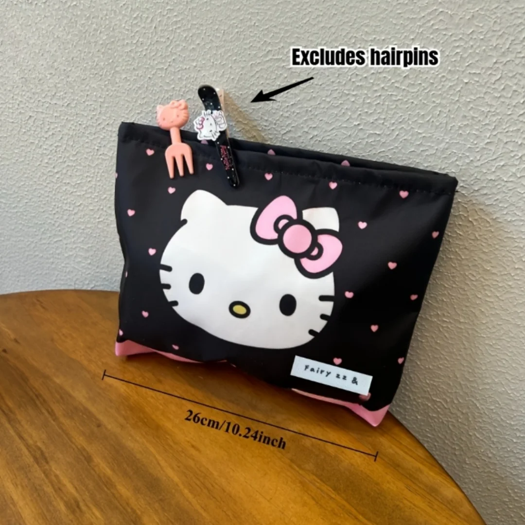 

Hello Kitty Portable Large-capacity Makeup Bag with Inner Pockets for Toiletries and Miscellaneous Items A Multi-functional Stor