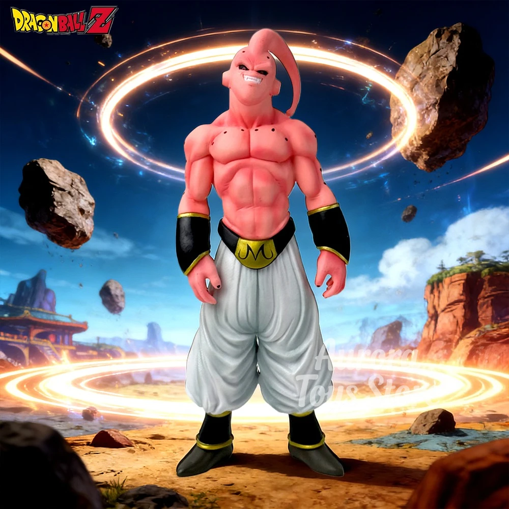 Figura de Anime Dragon Ball de 27 cm/10,63 cm, Figura de Acción de Majin Buu en el Duelo del Destino, Modelo Coleccionable de PVC, Juguetes para Regalo