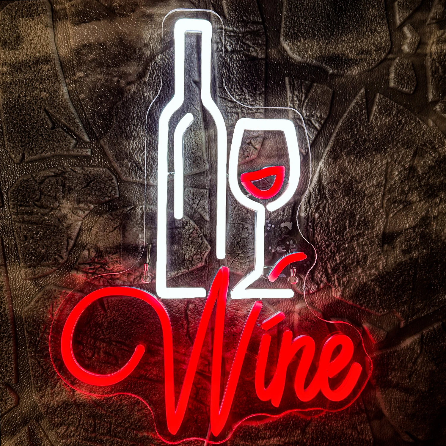 Wine glass Neon sign LED sig Wine neon Light lettering kitchen restaurant pub home club shop glowing sign Party Wall decoration