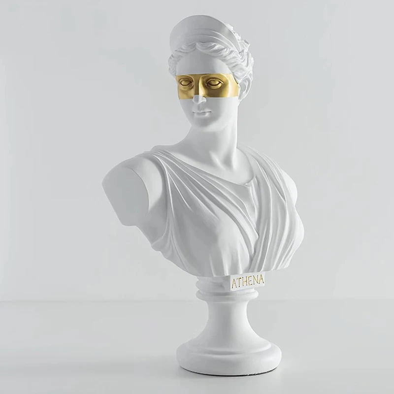 العين الذهبية إله الشمس أبولو آلهة أثينا النحت القرص قاذف ديفيد تمثال راتنج ديكور المنزل تمثال ميديسي الحرف الهدايا