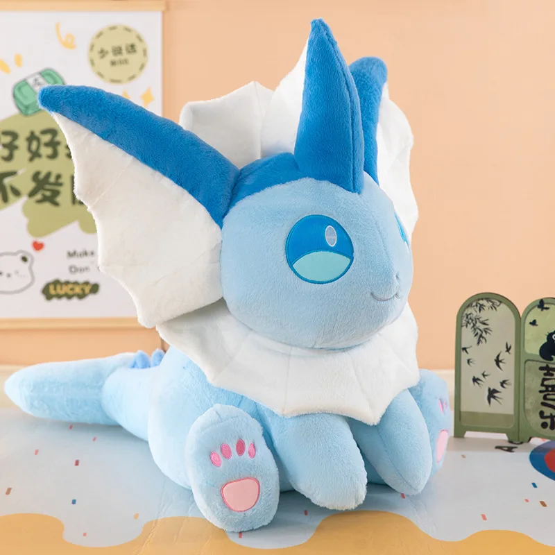البوكيمون Vaporeon أفخم الدمى الكرتون أنيمي لطيف ألعاب من القطيفة الراحة لينة وسادة أريكة محشوة عناق وسادة هدية عيد ميلاد للأطفال #4