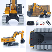 Gift Mini 1/50 Updated RTR 970 636 RC Excavator Remoted Digger Truck Machine Construction Cars Hobby Light Sound Toy for Boys