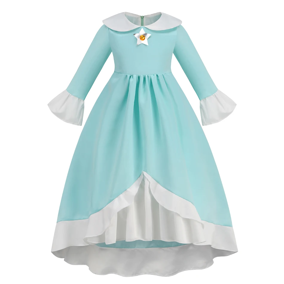 Rosalina Klassisches Rollenspiel-Prinzessinnenkleid Mädchen Halloween Geburtstag Cosplay Themenparty Kostüm Kinder Performance-Outfits – Detail 2
