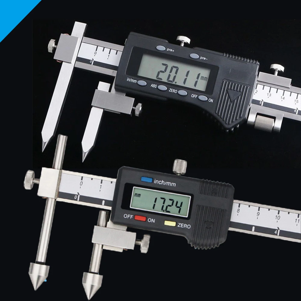 Center Distance Digital Caliper Specifications 150mm 200mm 300mm Edge Center Distance Center Hole Measurement Electronic Caliper