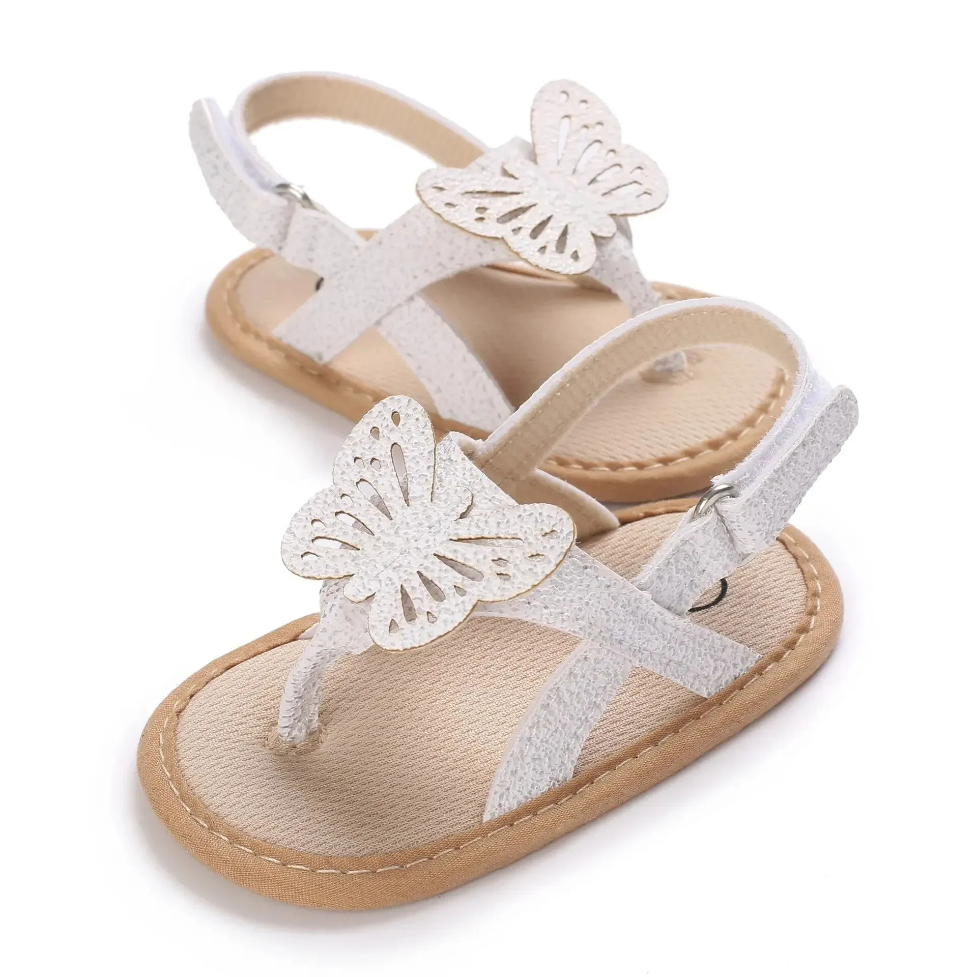 Summer Baby Shoes Newborn Cute Bowknot Girls Garden Sandals Anti-slip Soft Cotton Sole Flat Bottomed Shoes