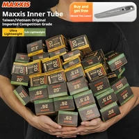 Cámara de aire MAXXIS para bicicleta 20/26/27.5/29 pulgadas 700X23C AV(SV) FV(PV) 0.6mm ligera para MTB y vehículos plegables