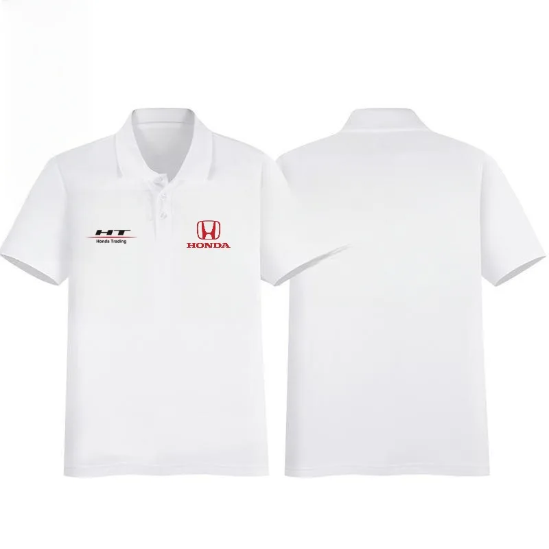 

Honda's New Hot Fashion 2025 Locomotive Cycling Suit Logo Printing Men's and Women's Same Casual Round Neck Short-sleeved Top