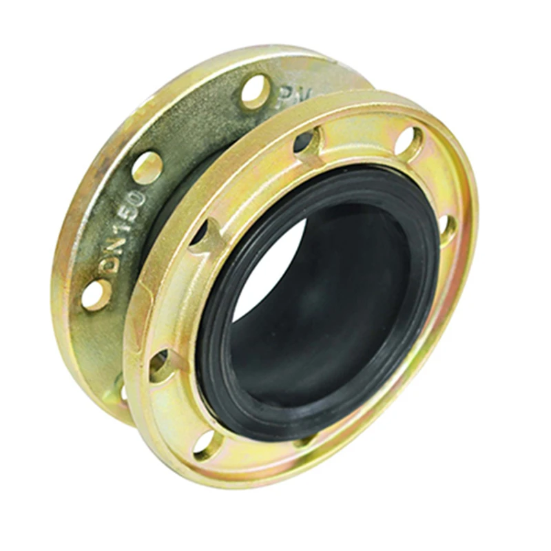 Rubber Expansion Joint Flanged Connector Coupling Pipeline Bellows Compensator Rubber Expansion Joint with PN16 Flange