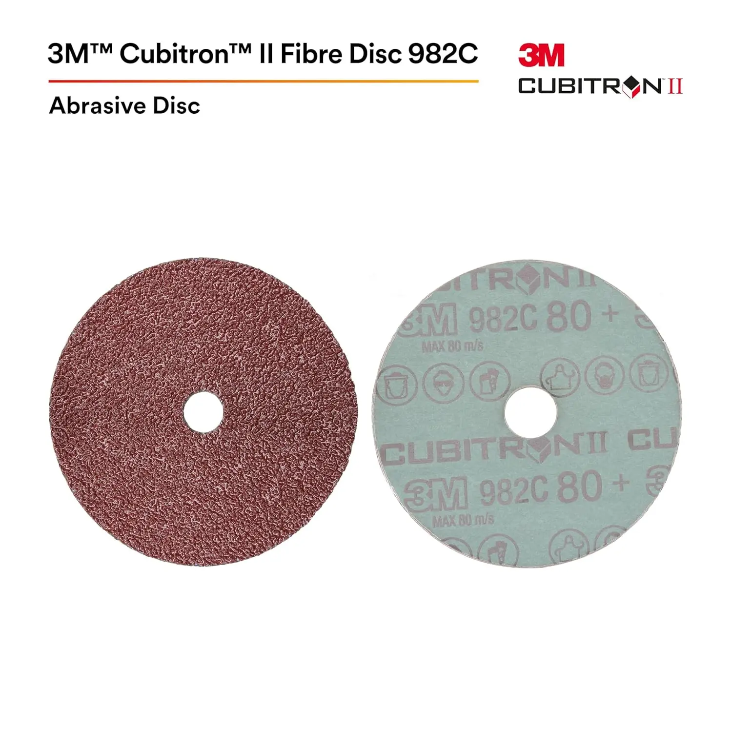 isc 982C, Pack of 25, 4-1/2 in, TN Quick Change, 60+ Grit Precision-Shaped Grain Abrasive Discs, for Heavy Grinding, Deburring,