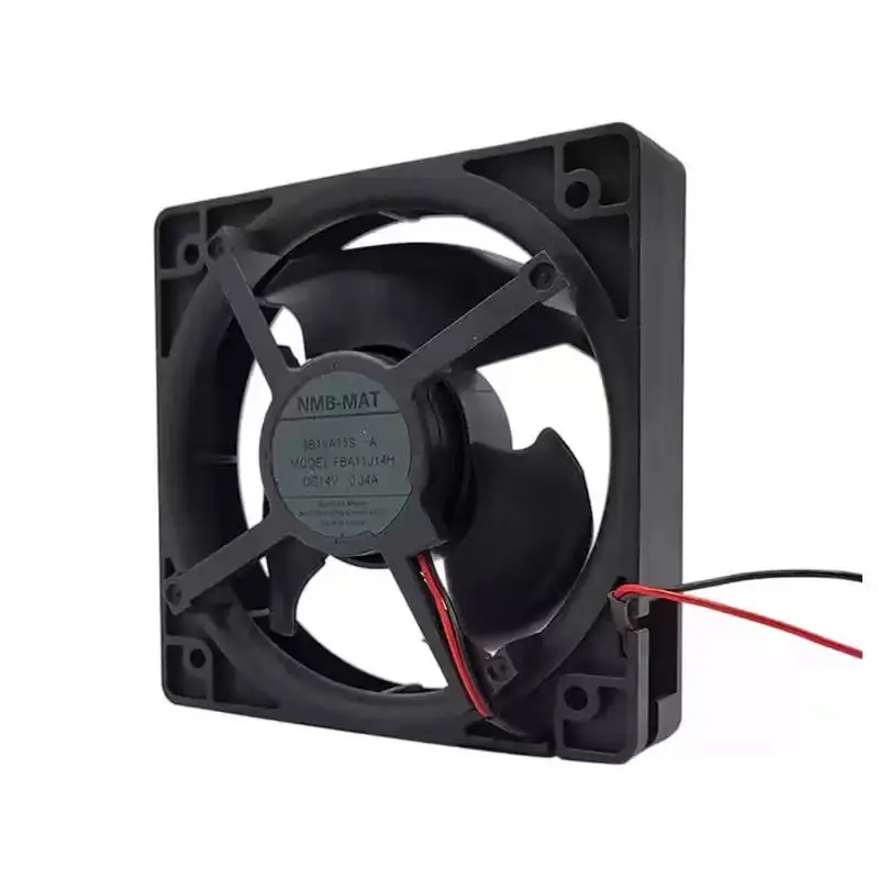 Original For NMB FBA11J14H DC 14V 0.34A 11028 110mm 11cm 2Pin Dual Ball Bearing Heavy Duty Industrial Inverter Cooling Fan