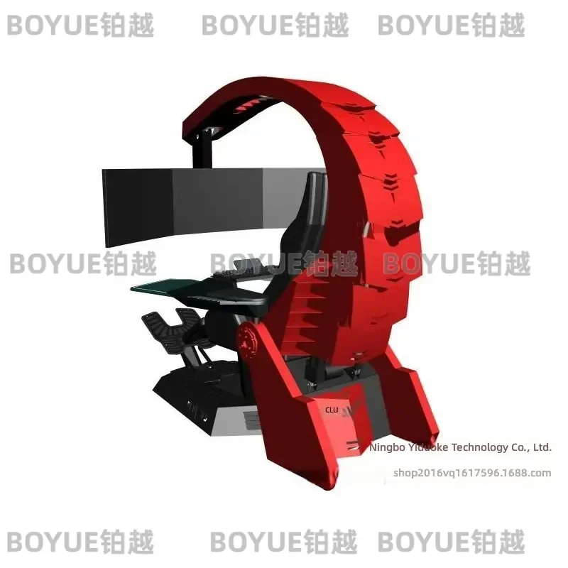Zero Gravity Gaming Chair with Massage Function Ergonomic Esports Seat Reclining Computer Cockpit Support Multi Screen Setup