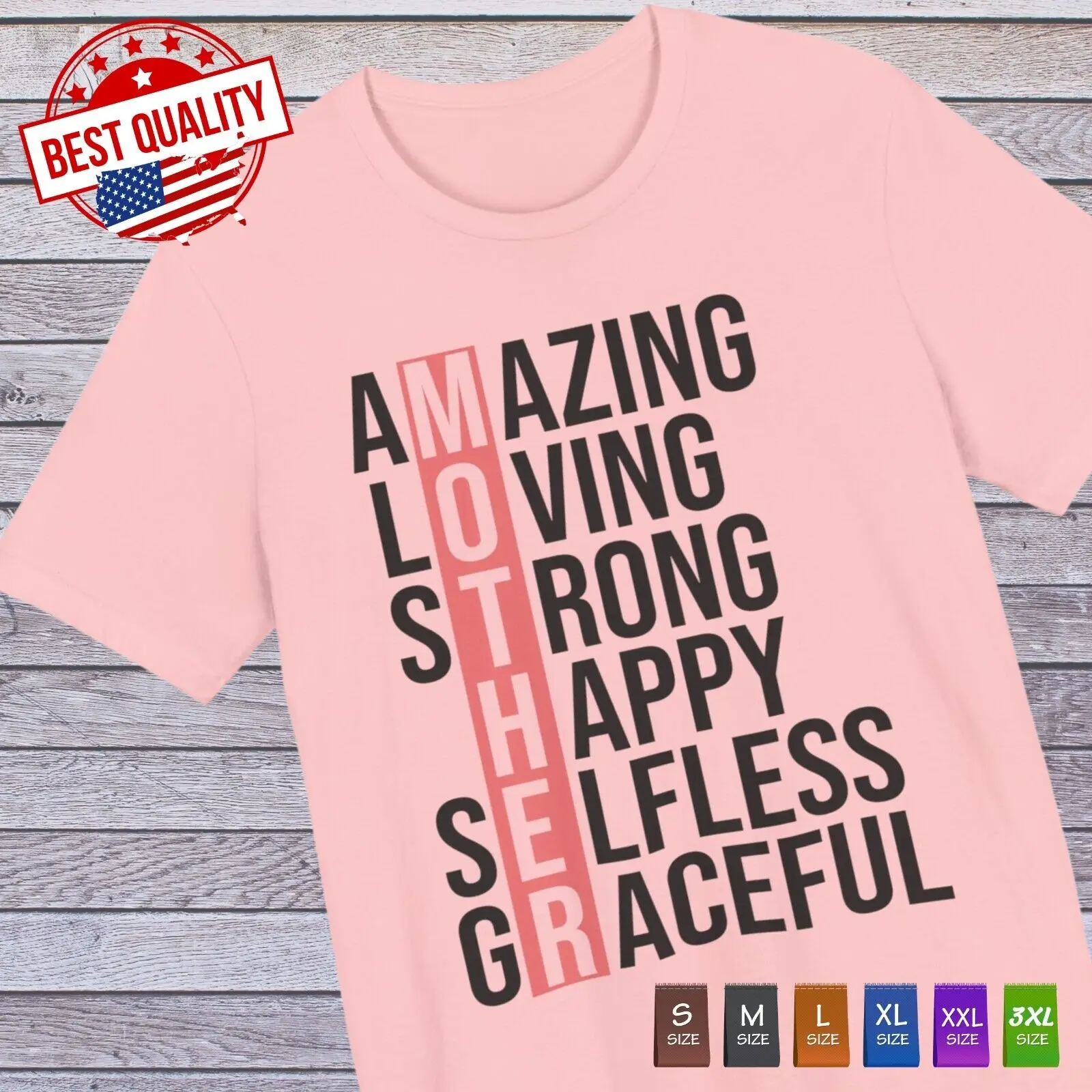 Love Mother T Shirt Mothers Day Mom Mama Grandma Gift Cute Funny Women Tee Cute