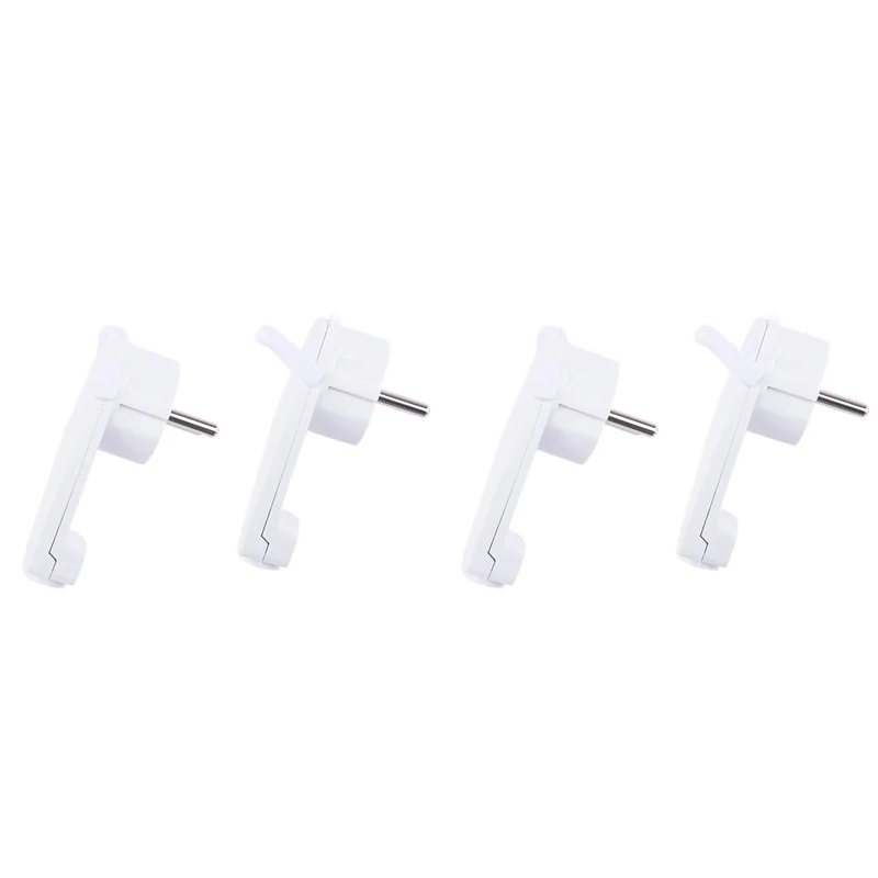 AA49 4 unidades plugue angular Schuko branco plano, plugue plano Schuko 250 V (16 A), plugue Schuko, plugue Schuko plano, plugue UE