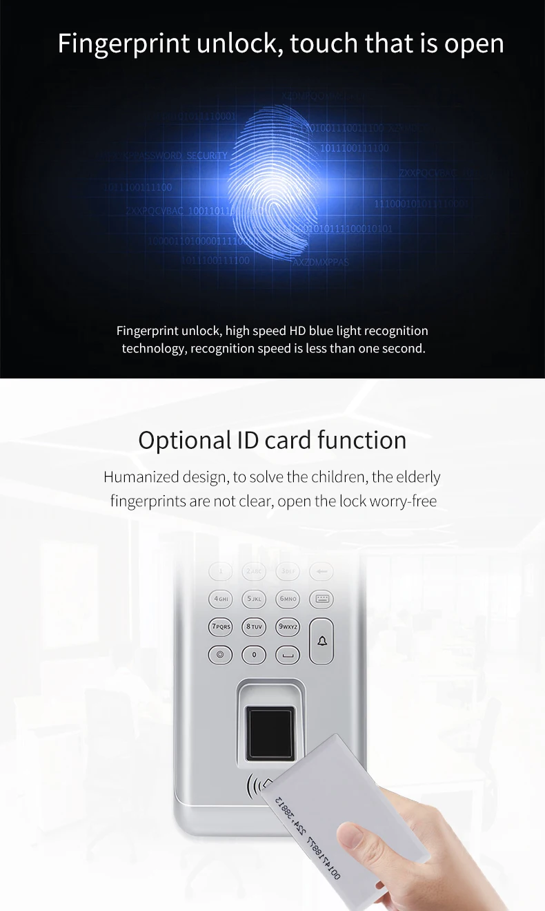 Rejestrator czasu pracy dla pracowników małych firm, 1 rejestrator czasu pracy (odcisk palca i hasło), urządzenie do rejestracji czasu pracy pracowników, rejestracja czasu przychodzenia i opuszczania pracy, rejestracja obecności.