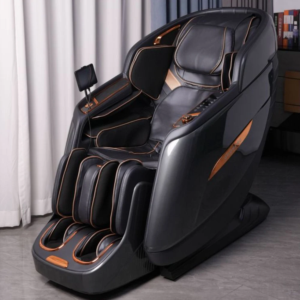 Luxury Massage Chair 4d Zero Gravity Full Body Shiatsu Luxury Electric Sl Track Shiatsu Dual Core Massage Chair