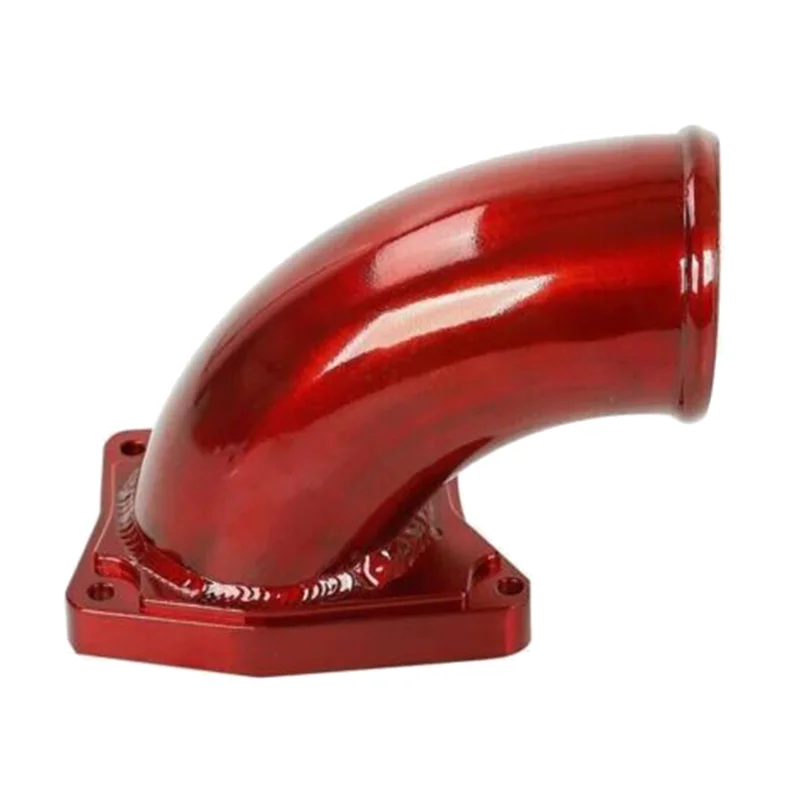 -ABKM Kit tubo di scarico Turbo Gomito di aspirazione Forniture per auto Accessori di ricambio per Ford 03-07 6.0L Rosso