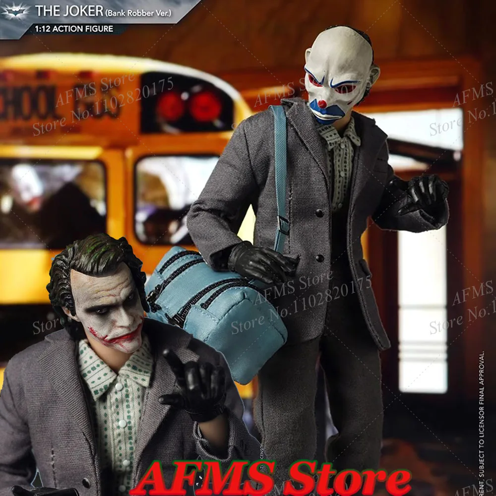 

OAPSTUDIO JOKER 1/12 Scale Collectibles Figure Robber Joker DC Batman The Villainous Crazy Clown 6inch Action Figure Model Toys