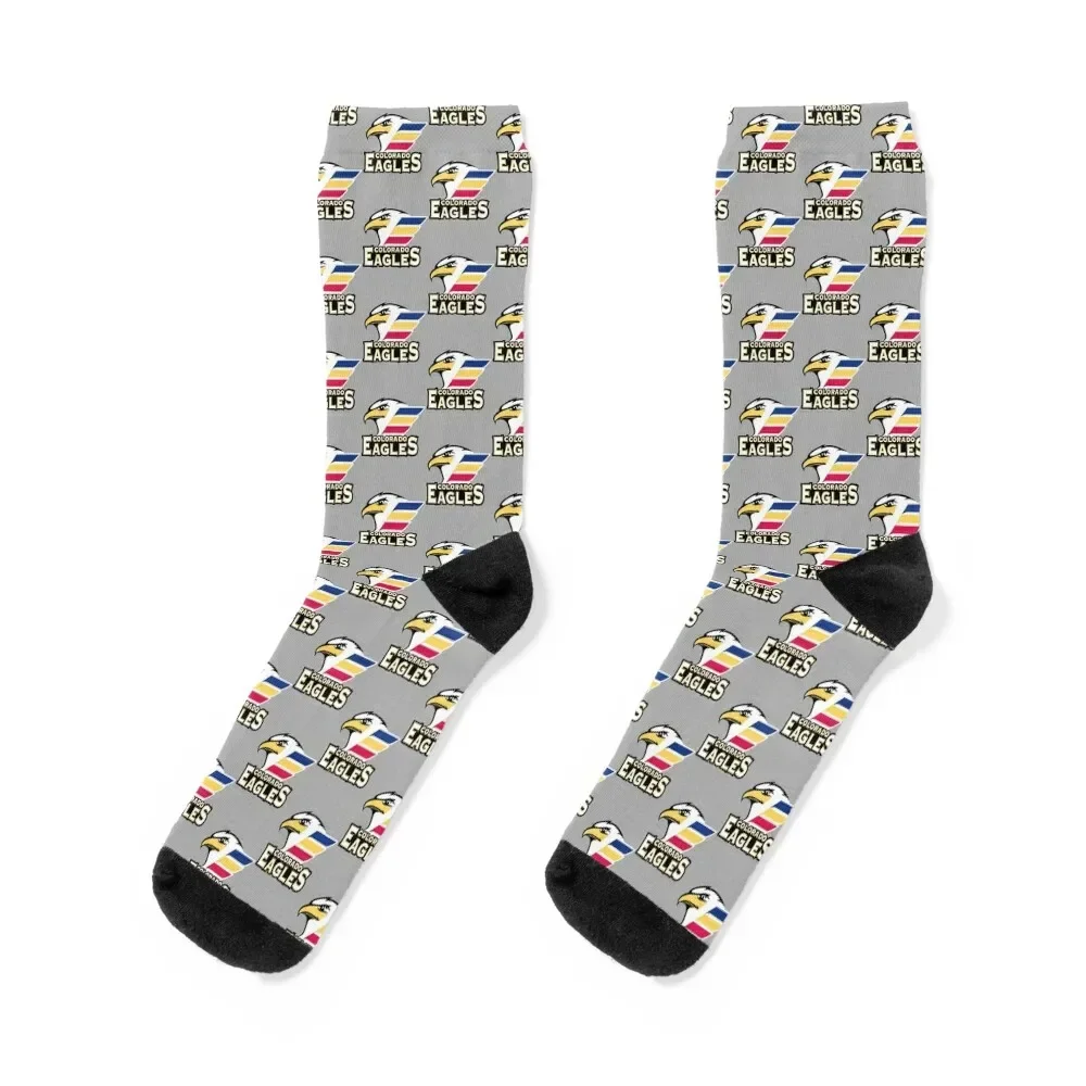 

Eagles Hockey Colorado Socks floral floor funny sock cool Mens Socks Women's