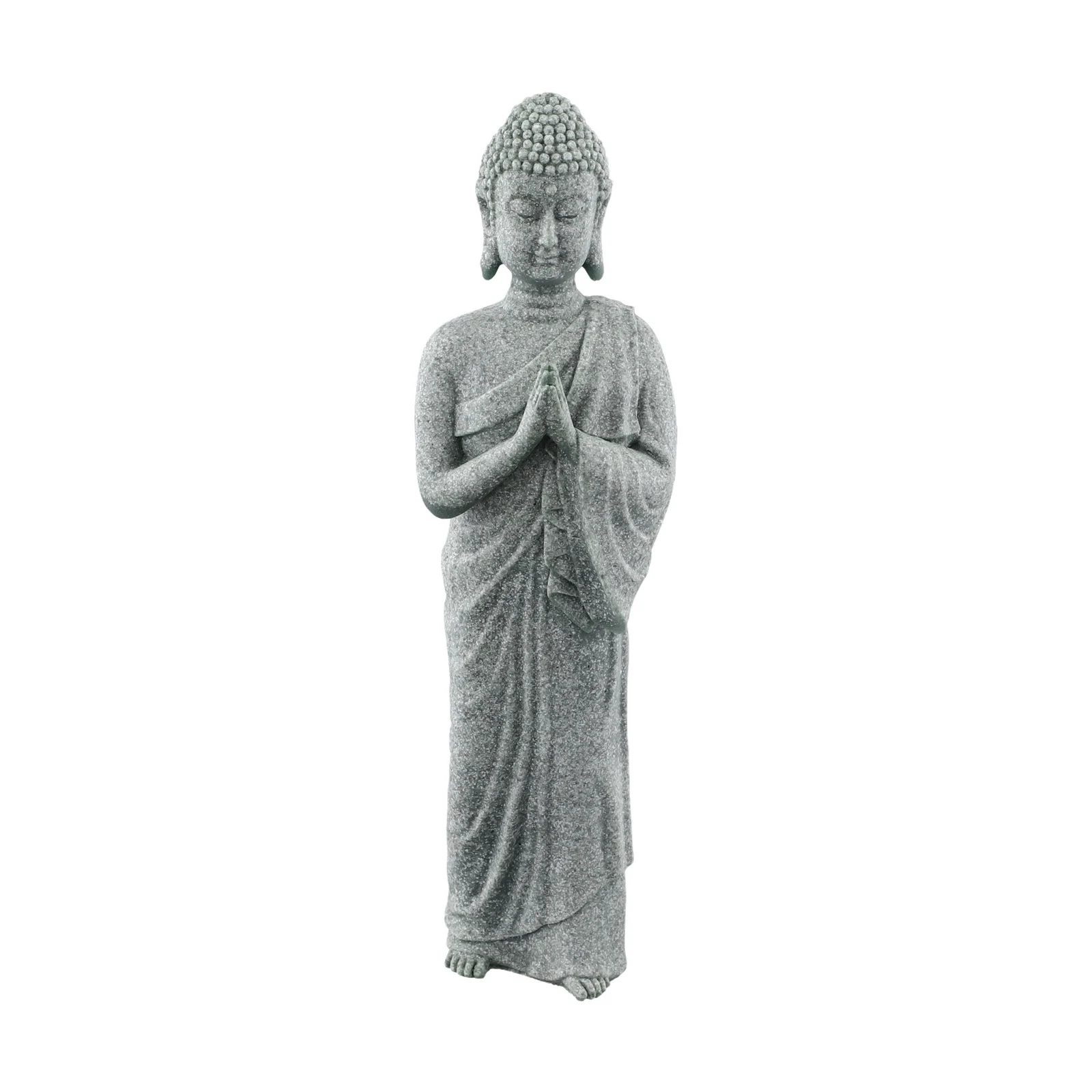 Ornaments Buddha 3.5x5.5x18cm Garden Sandstone Resin Standing Statue Sturdy High Quality Material Practical Use